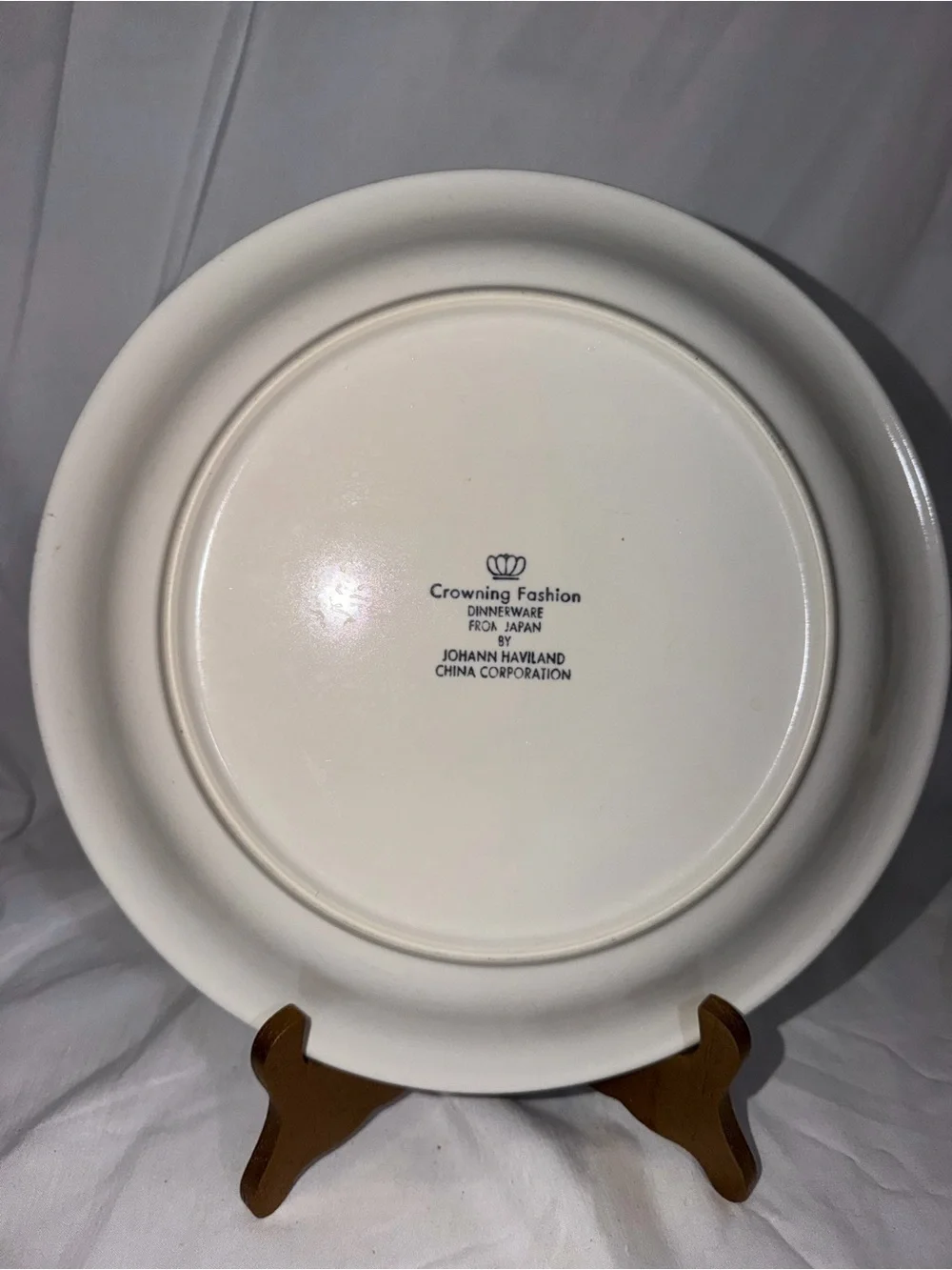 Vintage Johann Haviland Blue Bouquet Dinner Plate Crowning Fashion Japan